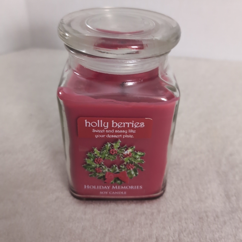 17 oz ~ SOY Candle - Holly Berries ~ FOR EVERYBODY ~ USA Made